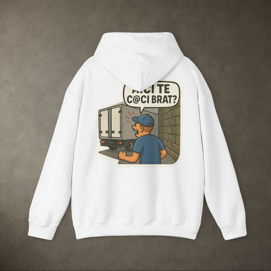 Hoodie "AICI TE C@CI BRAT?" | DAFF Classic Edition