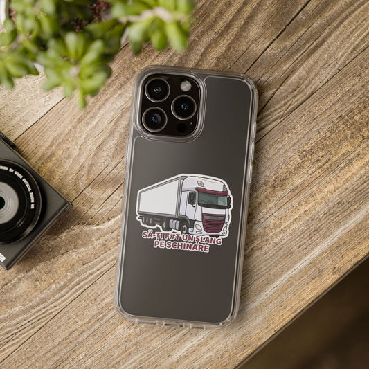 Husă iPhone Transparentă "Camion"