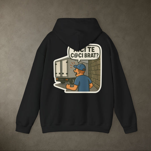 Hoodie "AICI TE C@CI BRAT?" | DAFF Classic Edition